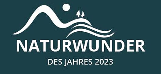 Logo der Wahl zum Naturwunder des Jahres 2023.